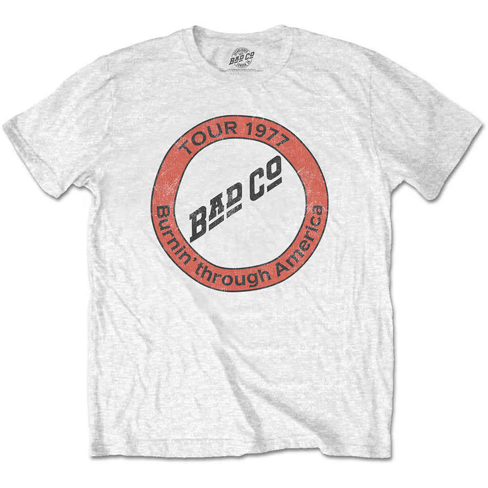 Bad Company - Burnin' Through America Tshirt Homme - Blanc